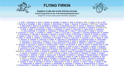 Desktop Screenshot of flyingfirkin.co.uk
